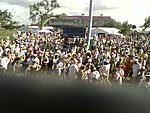 From the stage at the New Orleans Jazzfest. Blur at the bottom is my old sammy a920's case...:(