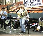 With Giles Sonnier and The Bayou Idols at the '08 Family Festival, Lake Charles, LA