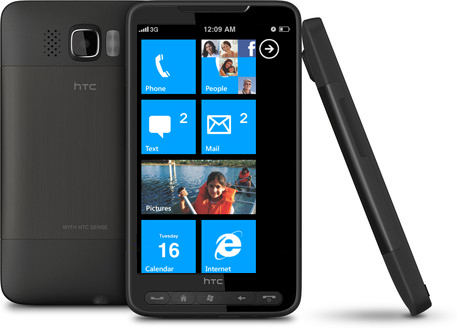 HTC HD2 running Windows Phone 7