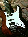 My brown custom Strat. I have yet to find its equal in tone and playability.